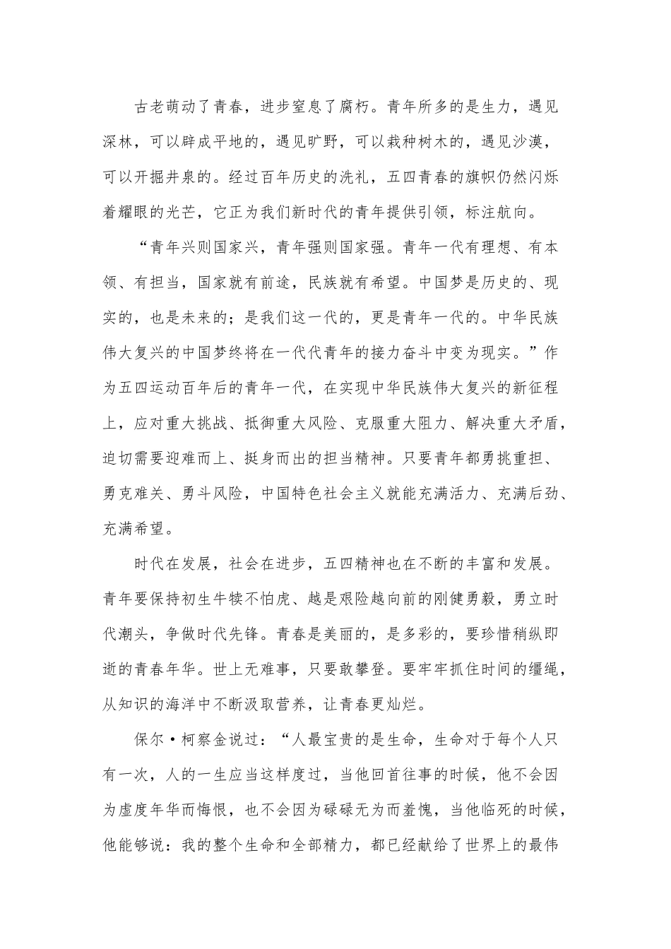 2022百年奋斗路、青春心向党观后感3篇供借鉴.docx_第3页
