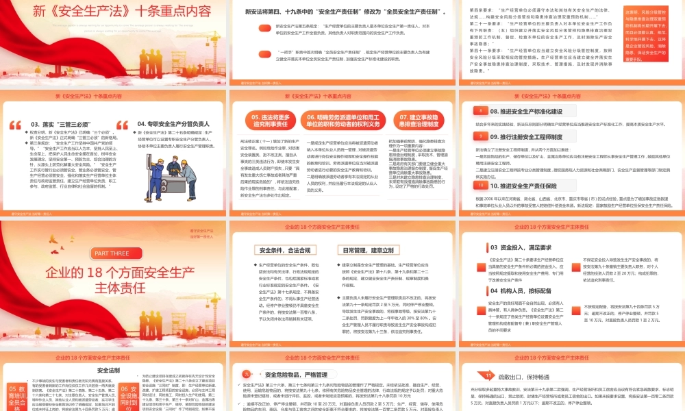 2022生产安全月宣传PPT新安全生产法学习PPT课件（带内容）.pptx