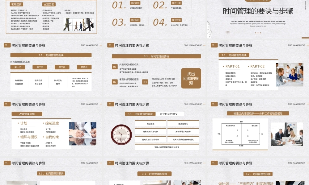 时间管理培训PPT有效的时间管理让目标更清晰PPT课件（带内容）.pptx
