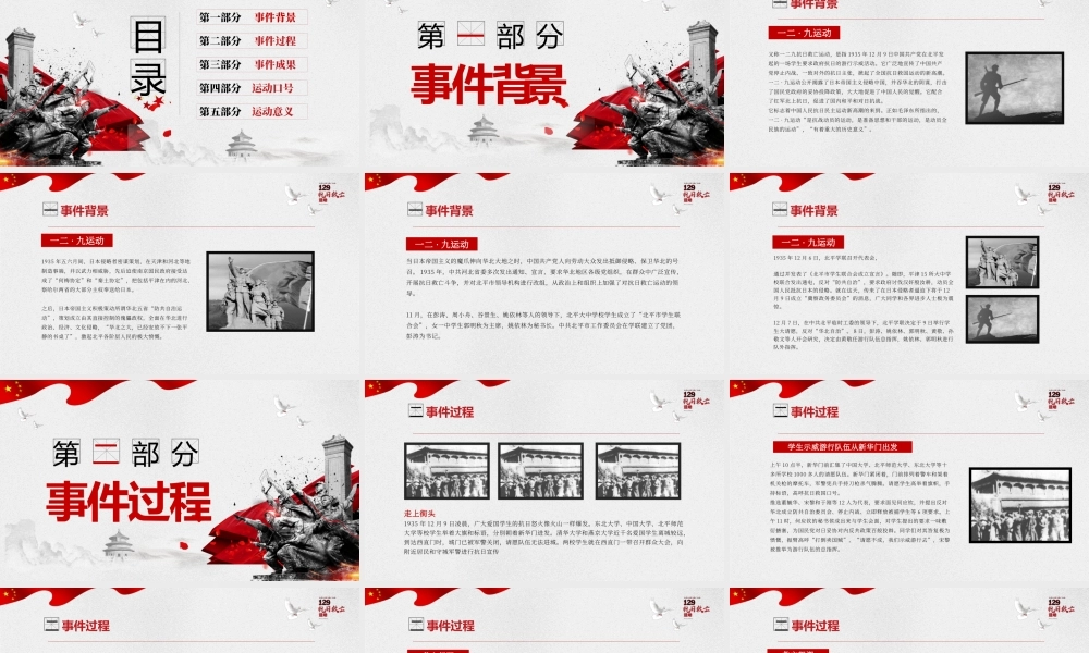一二九运动PPT模板 (9).pptx
