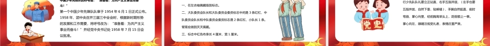 红色小学少先队员入队前教育PPT模板.pptx