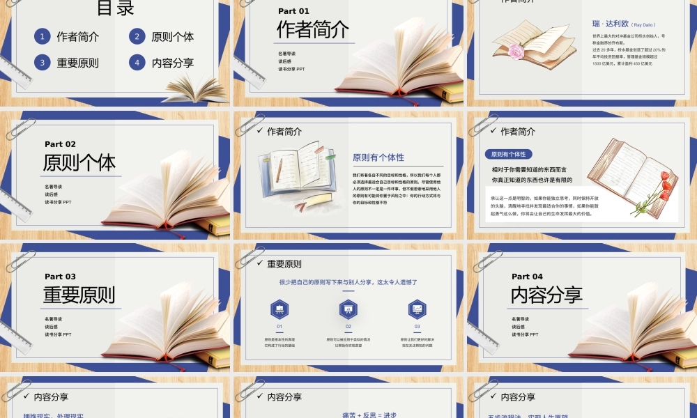 简约原则名著导读读后感读书分享会PPT模板.pptx