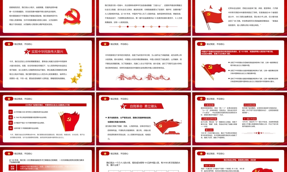 热烈庆祝中国共产党成立101周年党史学习教育专题PPT党课课件（带内容）.ppt