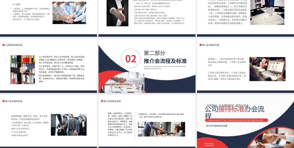 公司接待标准办会流程PPT公司培训礼仪接待培训新员工培训PPT课件（带内容）.ppt