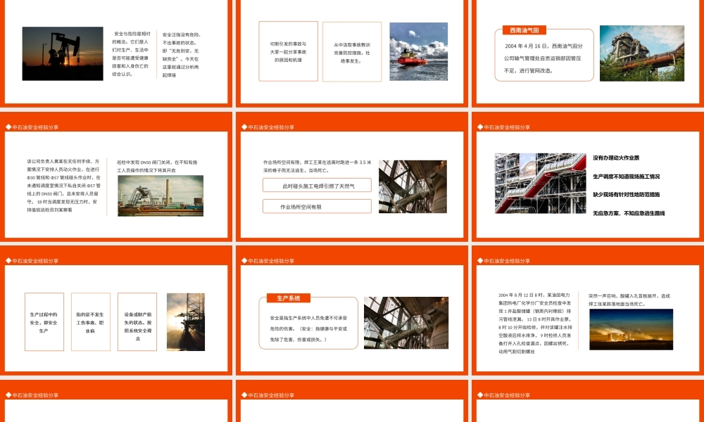 2022安全生产月PPT中石油安全经验分享PPT课件（带内容）.ppt
