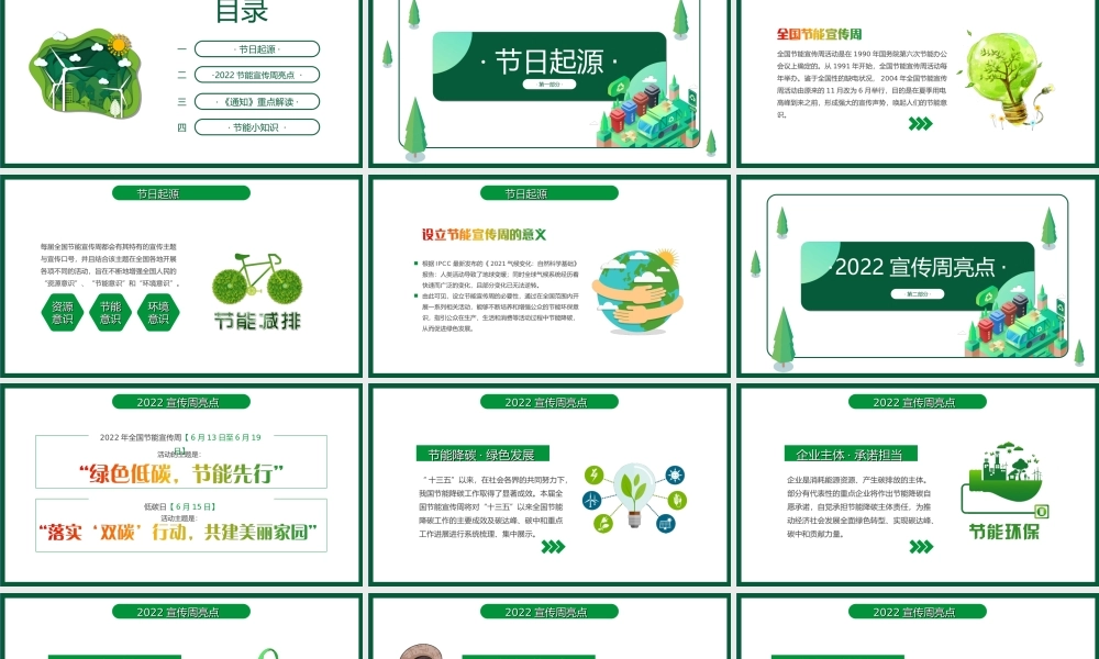 2022年全国节能宣传周PPT低碳节能先行落实双碳行动共建美丽家园节能主题培训PPT课件（带内容）.ppt