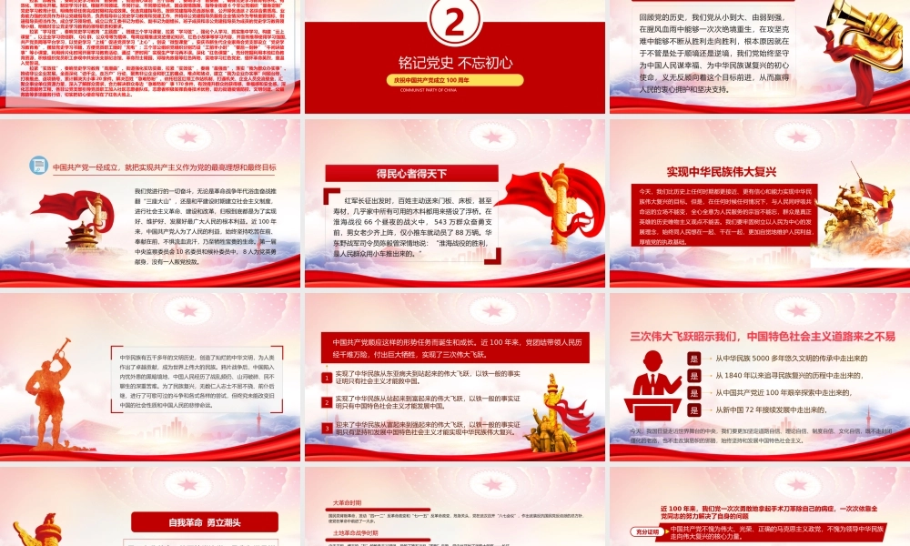 2022年党组织党支部党史学习教育动员会专题辅导党课PPT建党101周年七一建党节党史学习教育PPT课件（带内容）.pptx