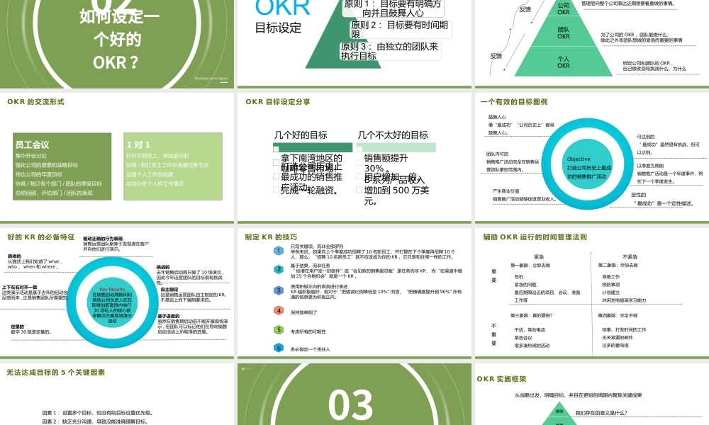 OKR工作法PPTOKR实施方法OKR实施流程PPT课件（带内容）.pptx