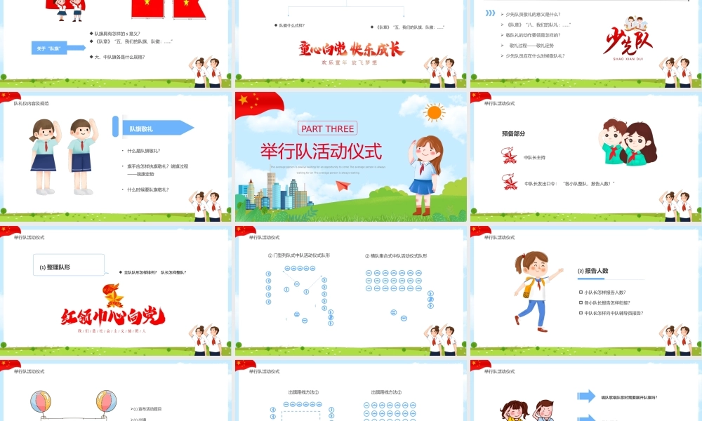 中国少年先锋队少先队队员队礼规范.pptx
