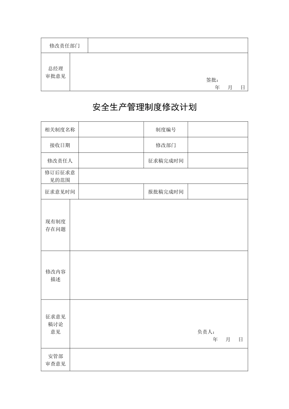 公司规章制度操作规程评估修订台账.docx_第2页
