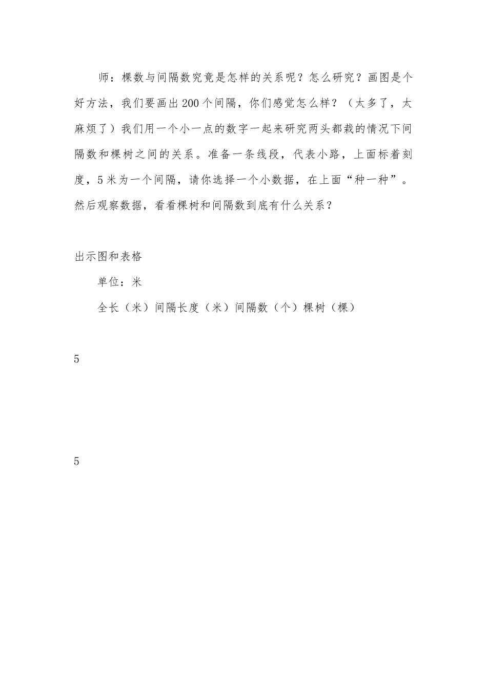 《植树问题（两端都栽）》优质公开课获奖教案教学设计案例(人教版五年级上册).docx_第3页