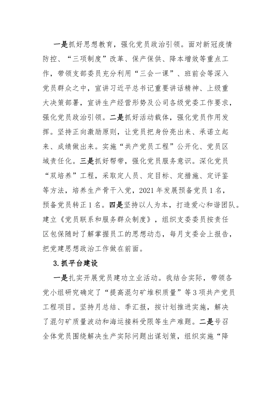 党支部书记抓党建工作述职报告.docx_第2页