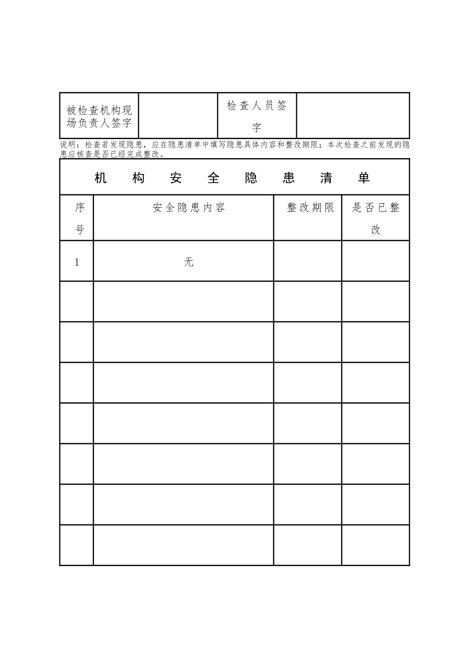 养老服务机构安全大排查检查表.docx_第2页