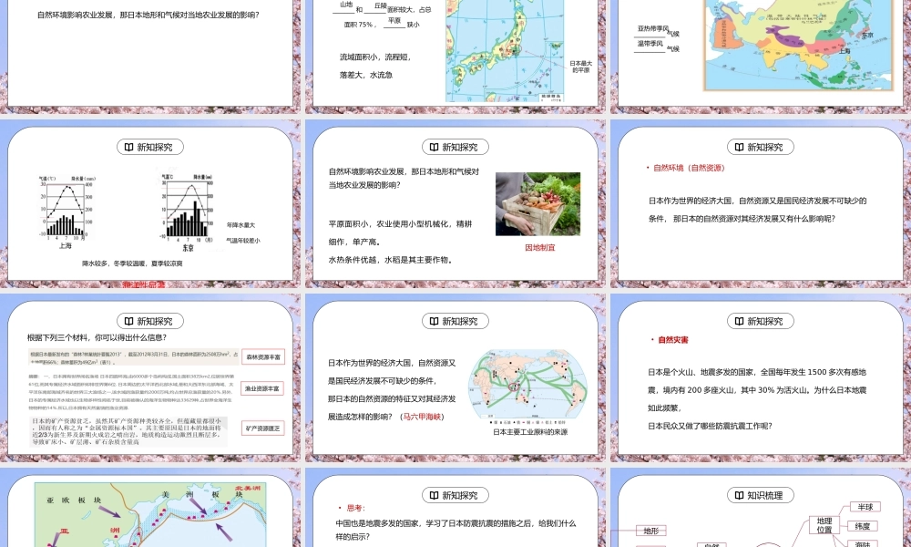 人教版七年级地理下册第二单元《我们邻近的地区和国家-日本》PPT课件.pptx