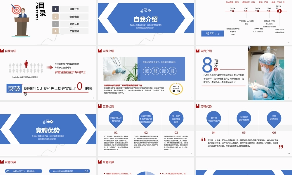 2022后备护士长岗位竞聘PPT医院护士长岗位竞选自我介绍PPT课件（带内容）.ppt