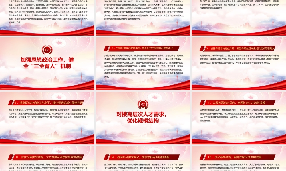 深入学习2022《关于加快新时代研究生教育改革发展的意见》全文PPT课件（带内容）.pptx