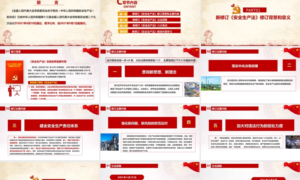 2022年安全生产月2021年修订安全生产法课件ppt.ppt