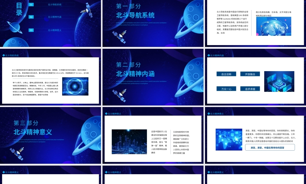 弘扬北斗精神建设科技强国动态PPT模板.pptx