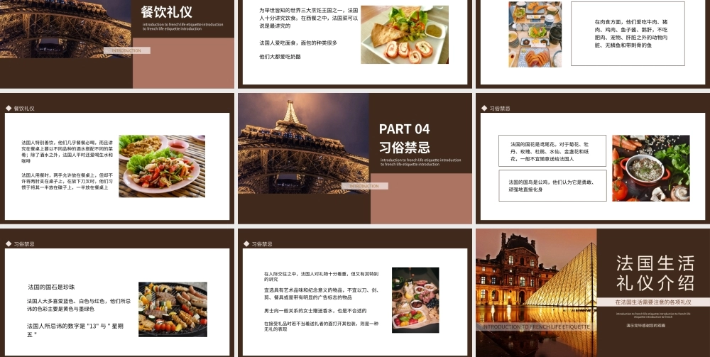 法国生活需要注意的各项礼仪动态PPT.pptx
