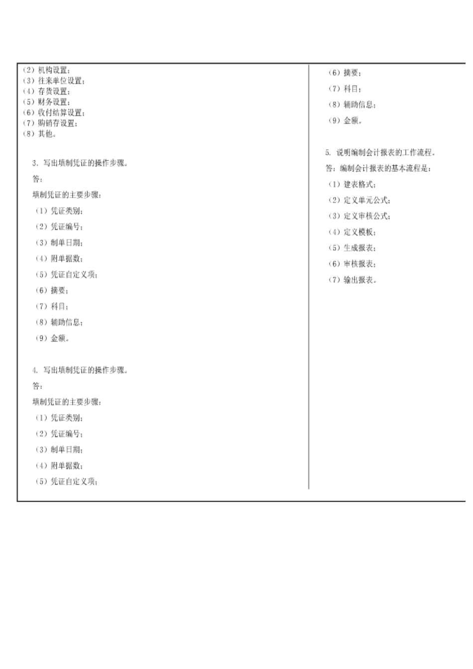 2018年秋12月西南大学电算化会计【0207】大作业考试试题附答案.docx_第2页