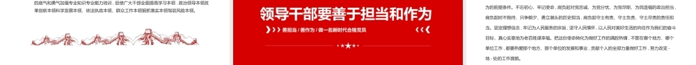 责任与担当党建风勇担当善作为做一名新时代合格党员专题党课课件模板.pptx