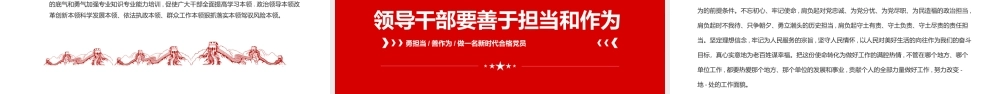 责任与担当PPT党建风勇担当善作为做一名新时代合格党员专题党课课件模板.pptx