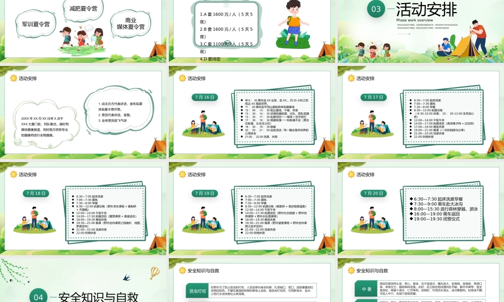 绿色卡通风三伏天科普介绍PPT.pptx