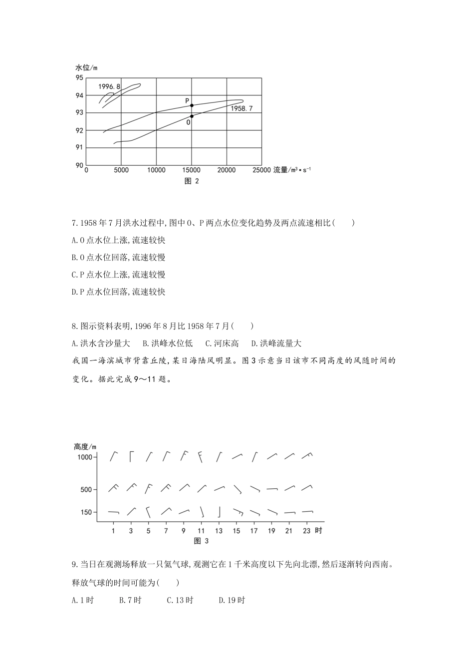 2022年宁夏高考文综地理真题（Word档含答案）.docx_第3页
