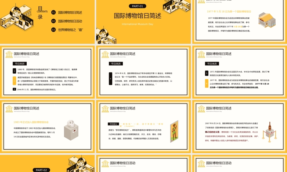 518国际博物馆日知识介绍宣传PPT博物馆的力量PPT课件（带内容）.pptx