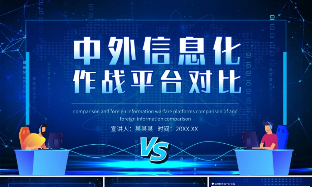 中外信息化作战平台对比解析PPT课件（带内容）.ppt