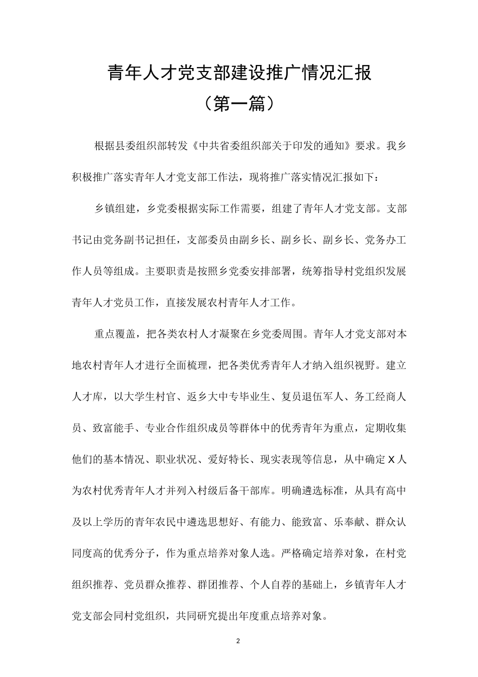 青年人才党支部建设总结和青年人才党支部建设经验材料汇总（14篇）.docx_第2页