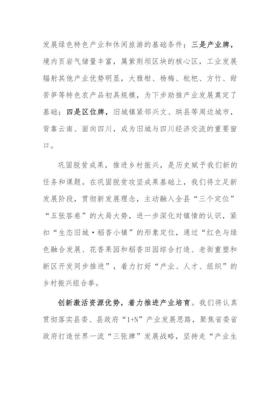 乡村振兴大会上的发言：在乡村振兴大会上的发言.docx_第2页