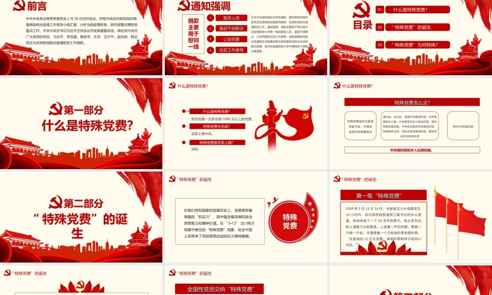 自愿捐款和特殊党费区别PPT什么事特殊党费PPT课件（带内容）.ppt
