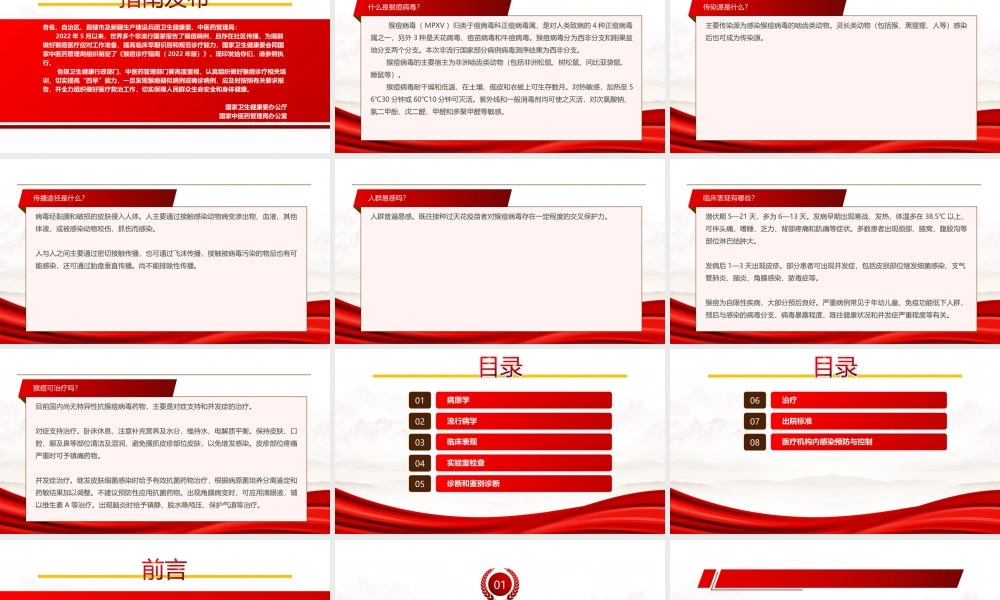 2022《猴痘诊疗指南（2022年版）》全文学习PPT课件（带内容）.ppt