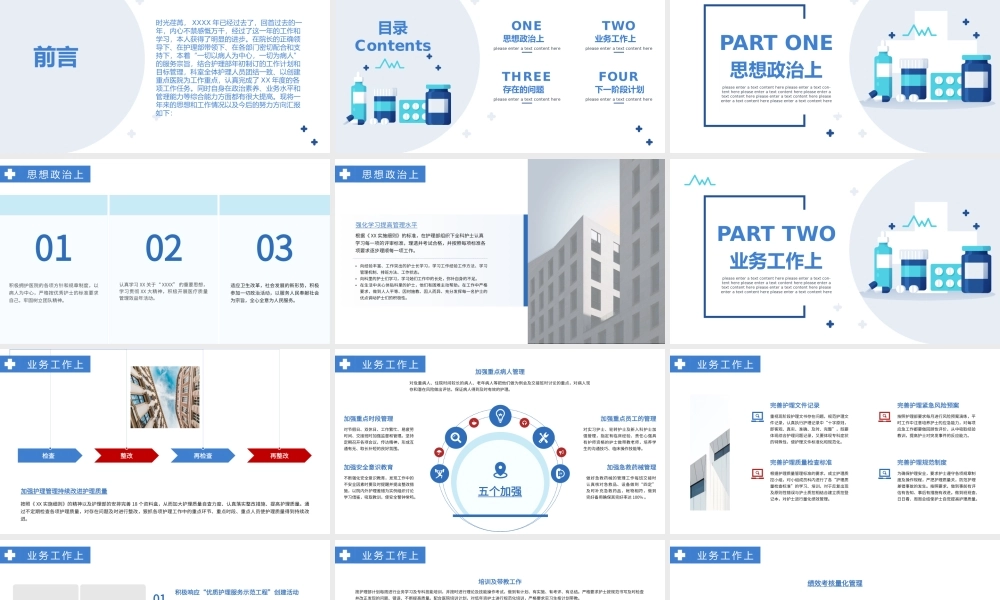 2022外科护士长年终总结报告PPT课件（带内容）.pptx