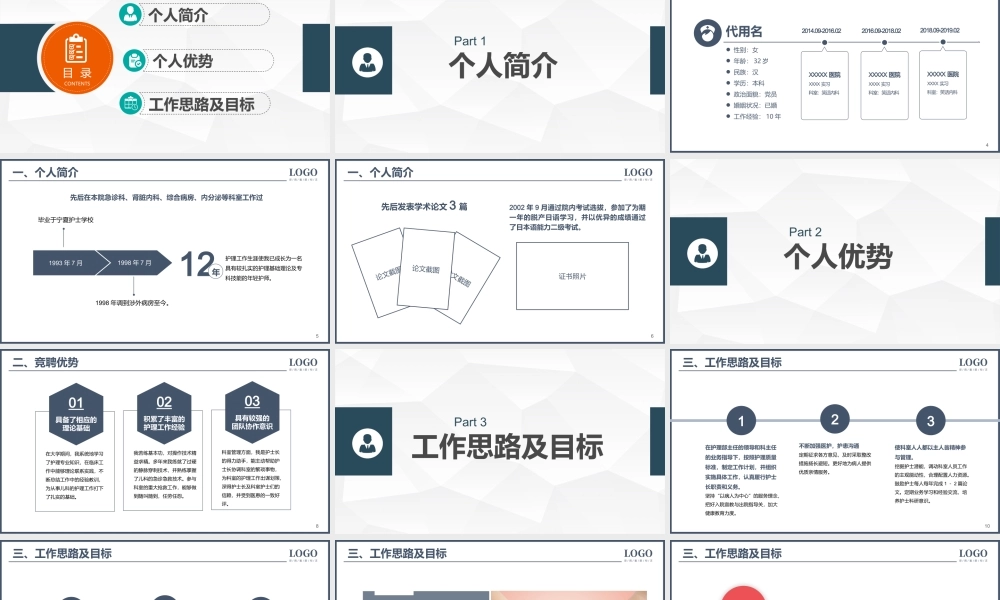 XX医院护士长竞聘演讲PPT课件（带内容）.pptx