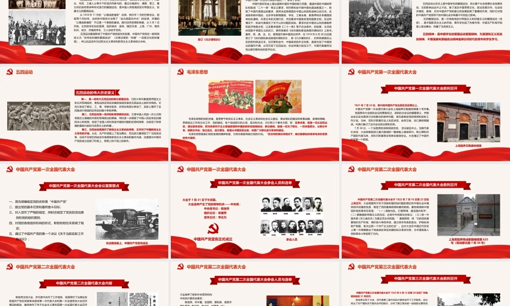 建党101周年党史学习PPT七一建党节党史学习PPT课件（带内容）.ppt