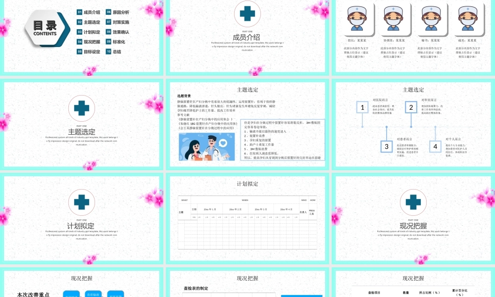 2022品管圈医疗QCPPT医疗护理培训专用PPT课件（带内容）.ppt