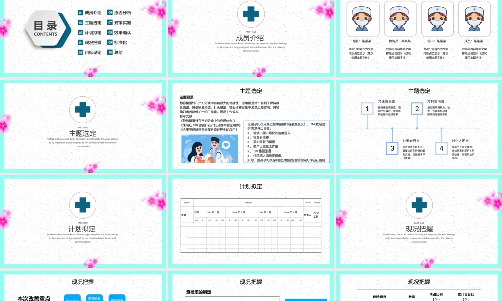 2022品管圈医疗QCPPT医疗护理培训专用PPT课件（带内容）.pptx