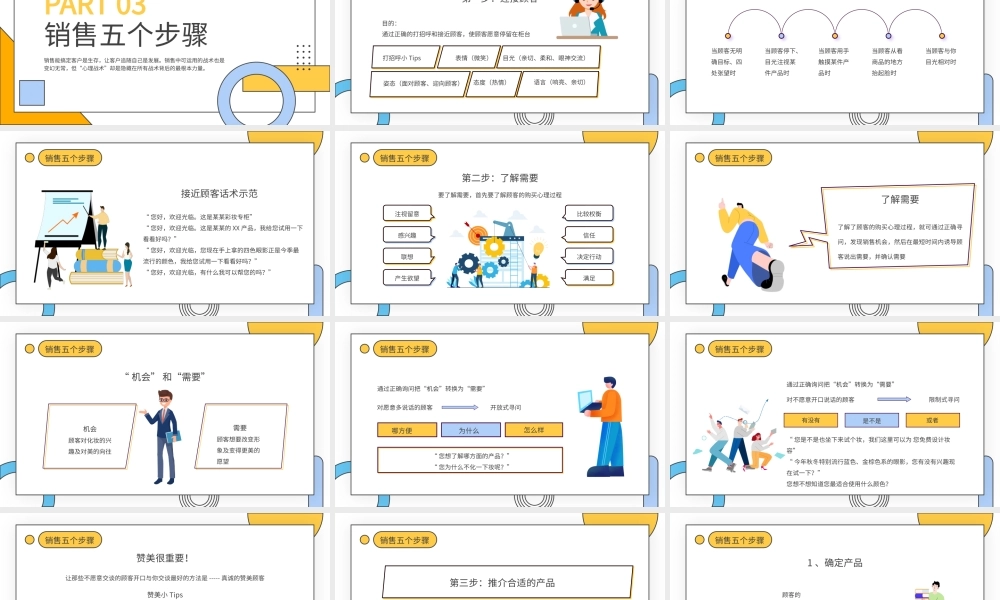 黄色几何简约销售人员管理销售技巧培训PPT模板.pptx