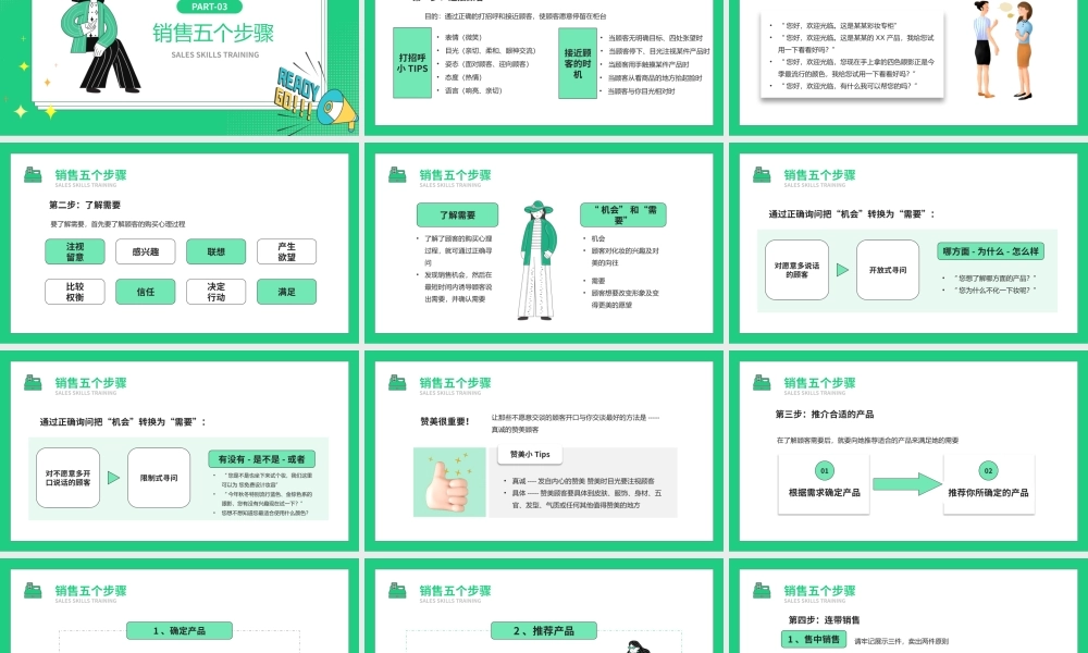蓝紫色扁平化销售技巧培训PPT模板.pptx
