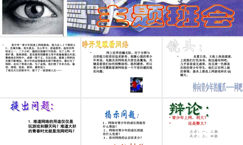 睁开慧眼看网络.ppt
