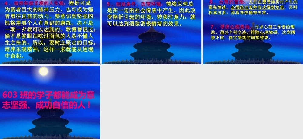 傲视挫折笑对人生.ppt