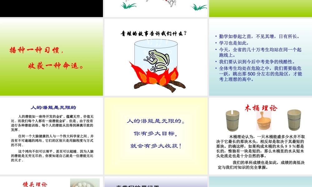 主题班会：成功没有捷径_唯有依赖奋斗.ppt