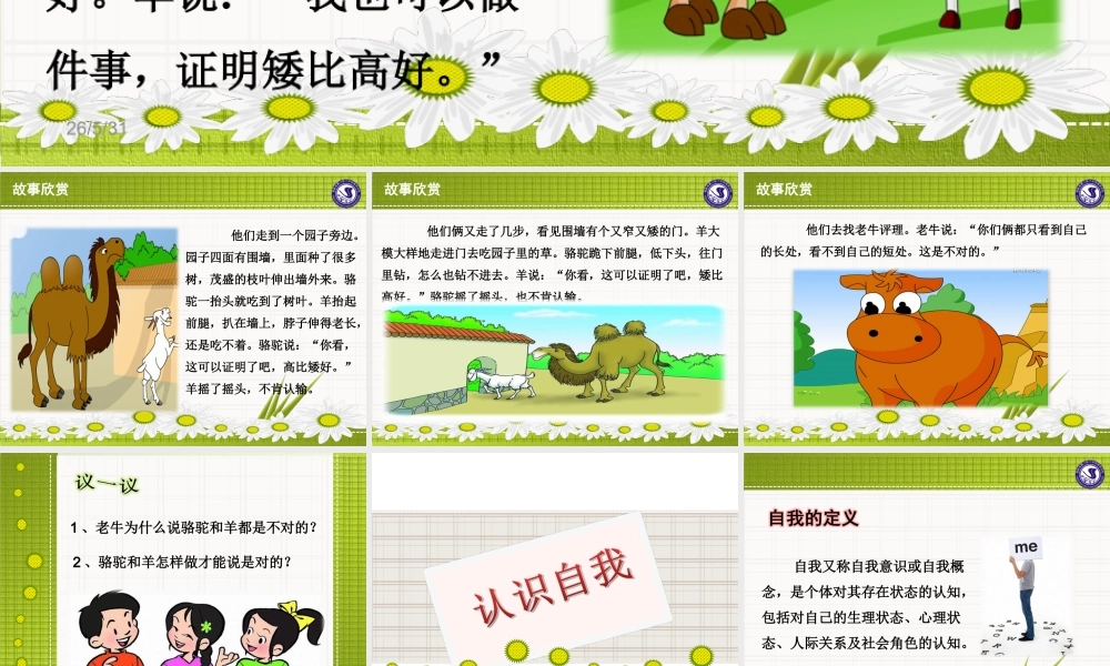 心理健康课-自我认识.ppt
