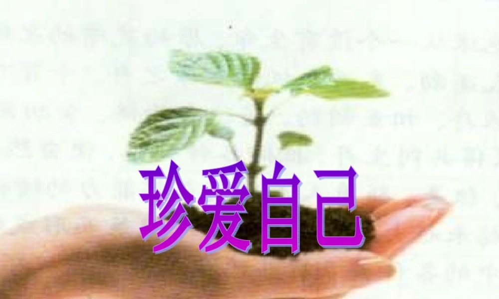 珍爱自己.ppt
