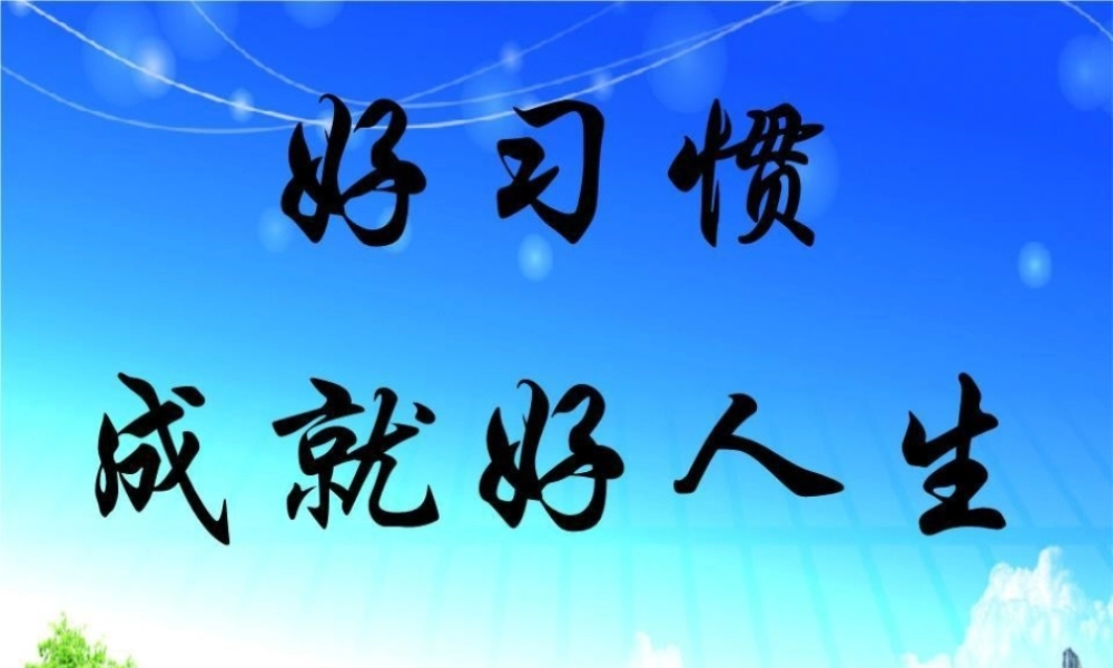 八年级（35）班《好习惯成就好人生》主题班会（20张PPT）.pptx