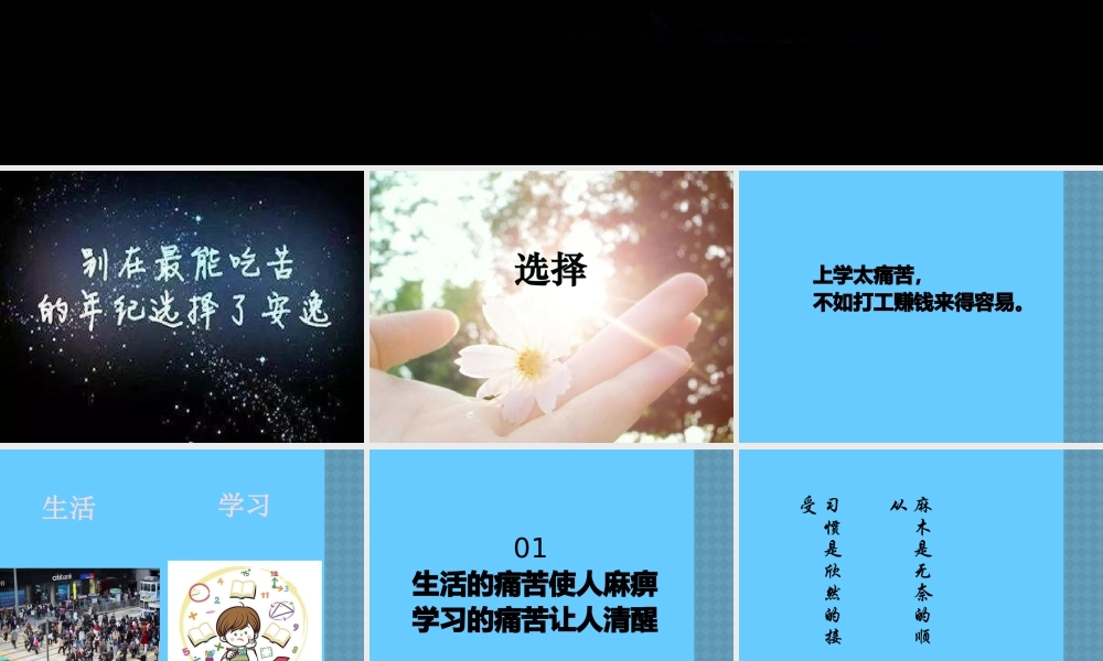 九年级（25）班《吃得苦中苦方位人生人》主题班会（24张PPT）.pptx