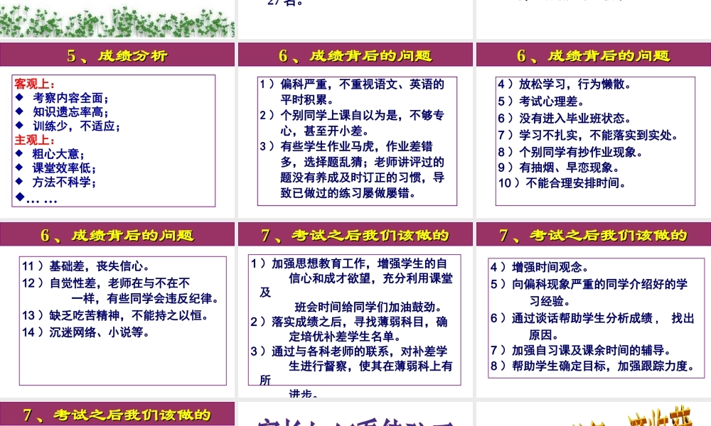 同窗同甘共苦拼搏从此时12春秋风雨兼程成败在明年——高三(7)班家长会ppt.ppt