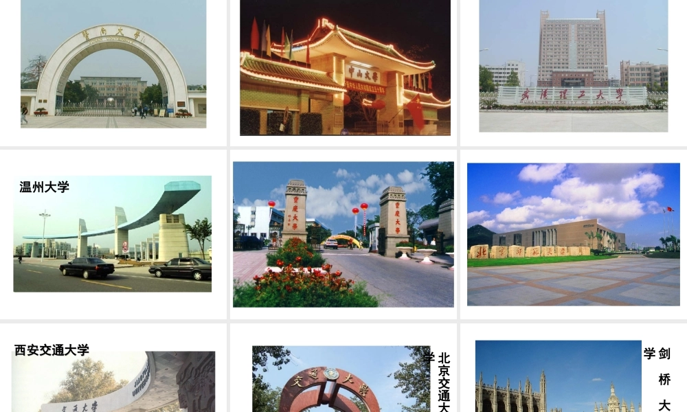 0(用大学门口图来提高学生的学习兴趣).ppt
